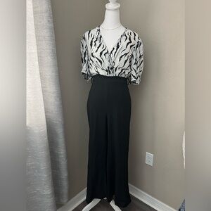 Size small Valentine, Black and White Jumpsuit